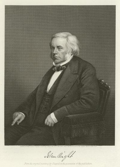 جون برايت ، سياسي بريطاني راديكالي وليبرالي بواسطة ألونزو تشابل